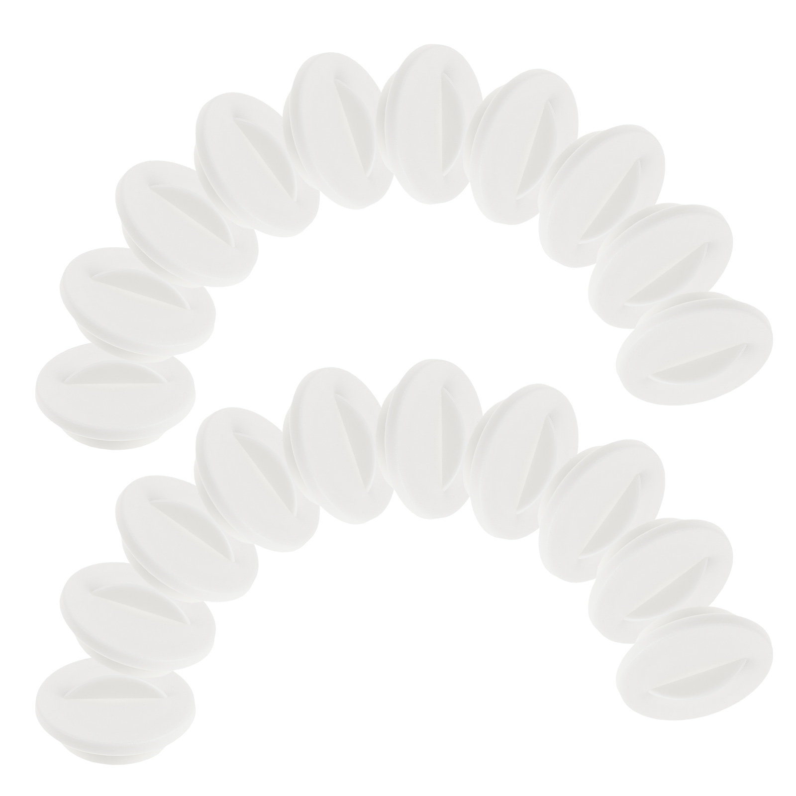 Hydroponic Grow Pod - 20Pcs Hydroponic Spacer Caps Plastic Pod