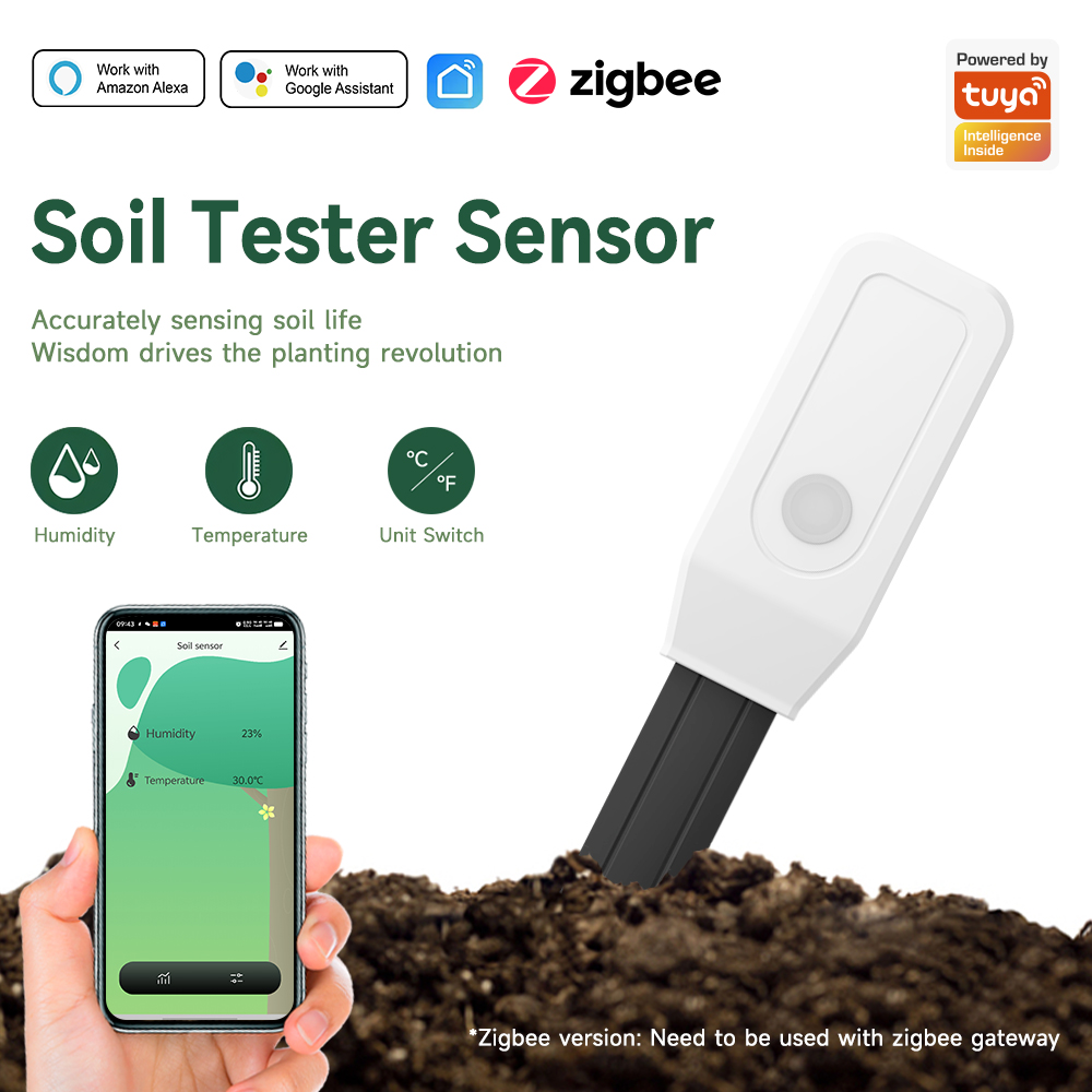 iHseno Tuya Zigbee Smart Soil  - Plant Monitor recension och pris
