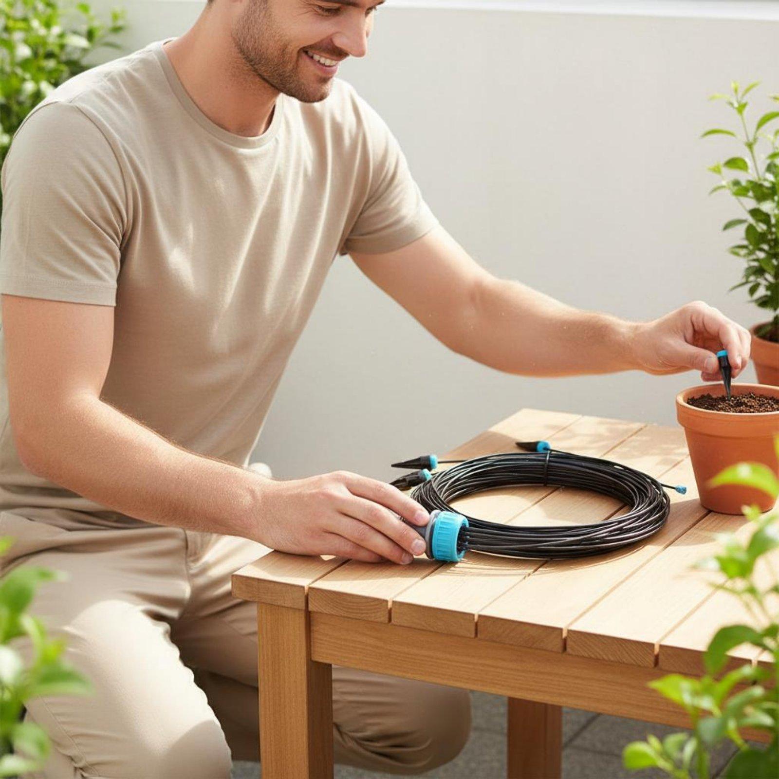 10-Head Drip Irrigation Kit Ad - Automatic Watering recension och pris