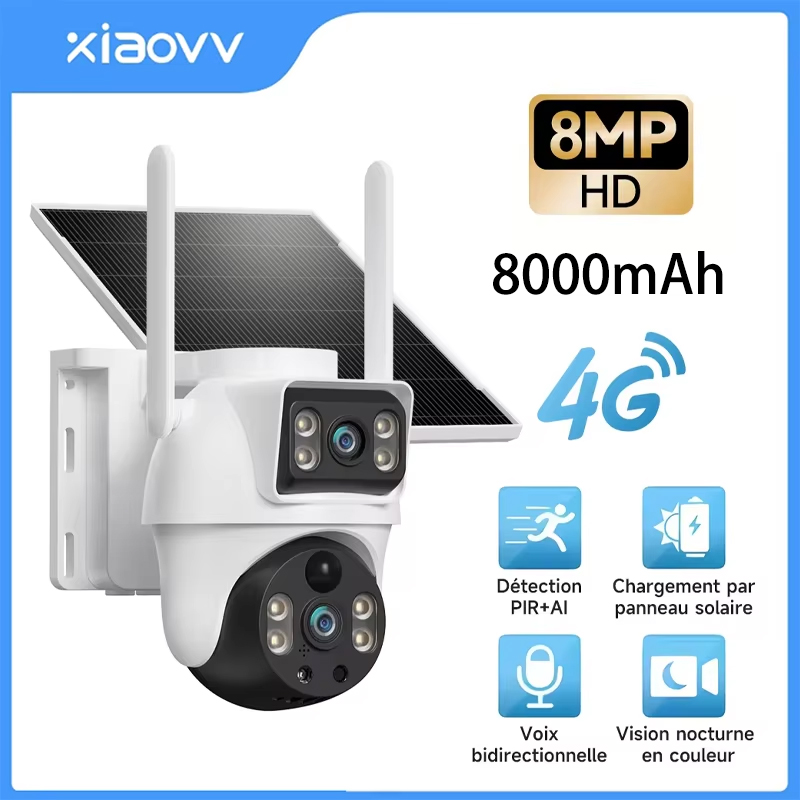 XIAOVV 8MP 4G LTE Solar Outdoo - Garden Camera recension och pris