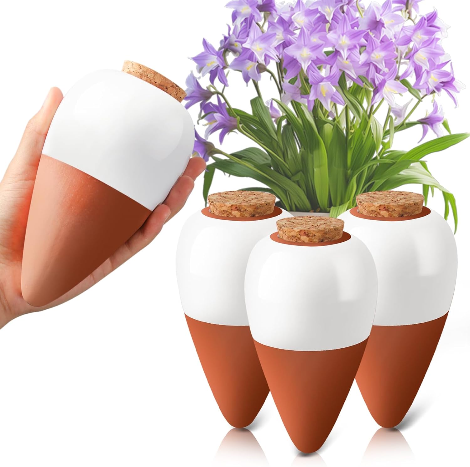 Terracotta Watering Spikes,Sel - Self Watering Planter recension och pris