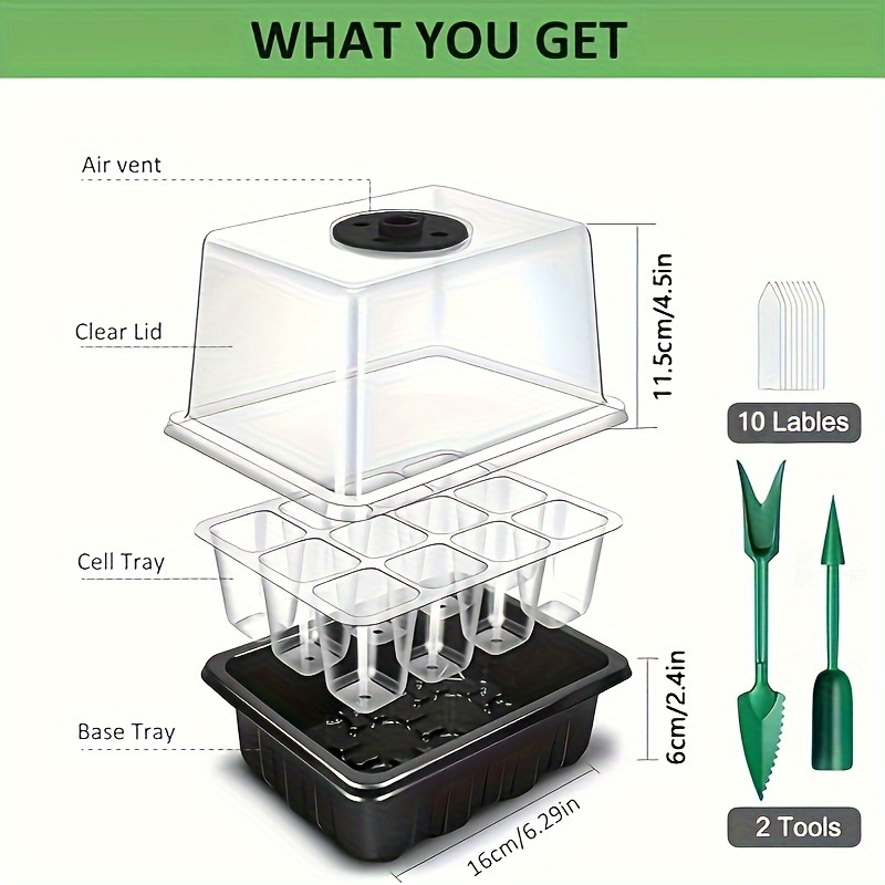 1/2/3-Pack 12/24/36-Cell Seed  - Grow Light Led recension och pris