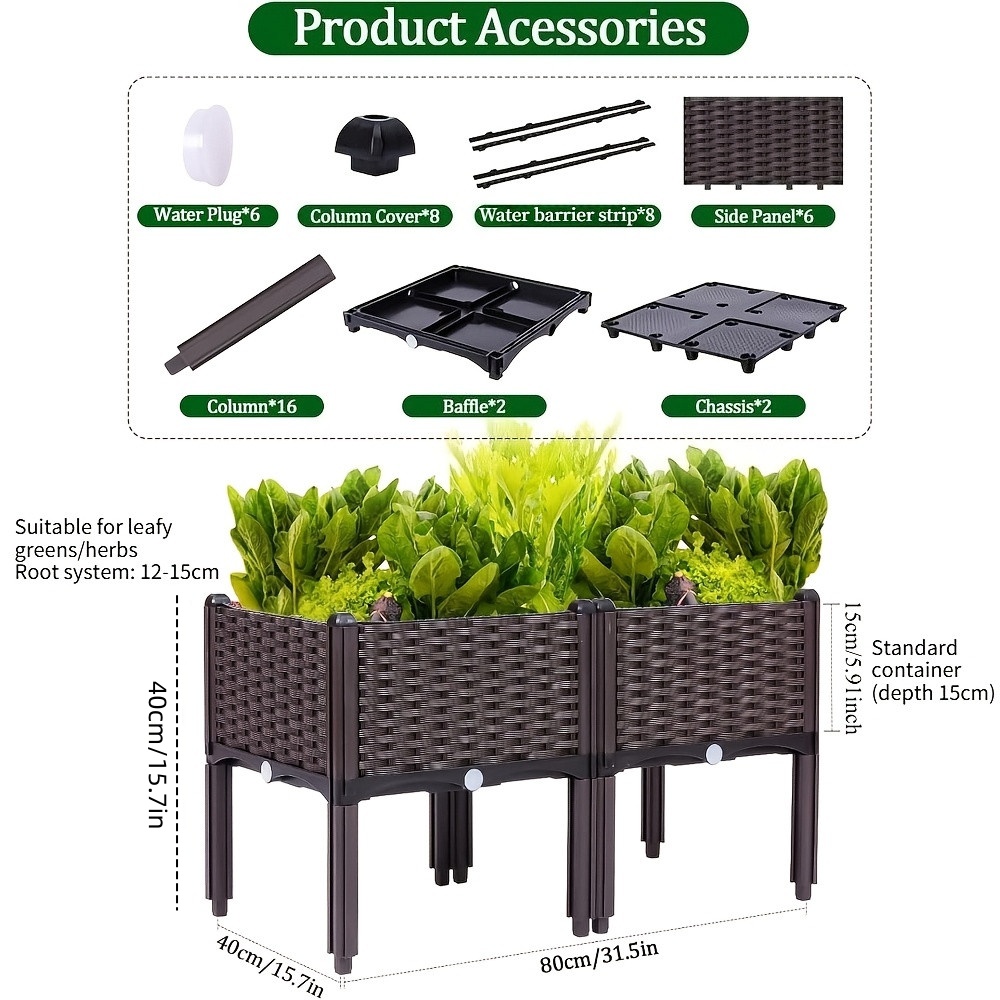Garden Raised Bed, Elevated Fl - Automatic Watering recension och pris